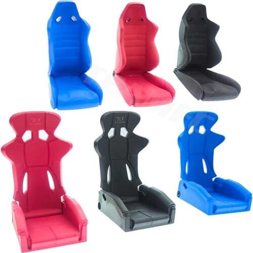 1Pcs Black Simulation Driver Seat & Belt for 1:10 RC Rock Crawler Axial SCX10 90046 WRAITH RR10 TRX4 D90