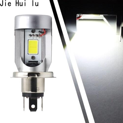 1Pcs H4 HB2 Led Cob Motorcycle Headlight Head Lamp Bulbs COB Led 1000LM Hi Lo Lamp Fog Lights Scooter ATV Moto Accessories