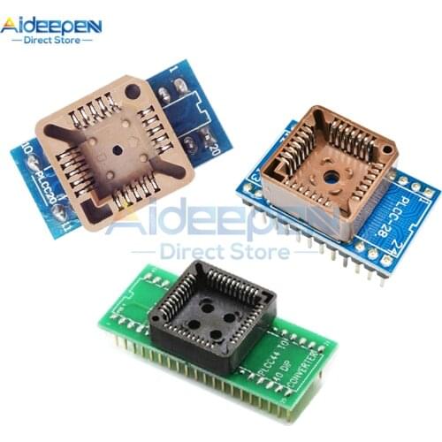 1Pcs PLCC20 to DIP20 PLCC28 to DIP24 PLCC40 to DIP44 EZ Programmer Adapter Socket IC Test Socket Universal Converter