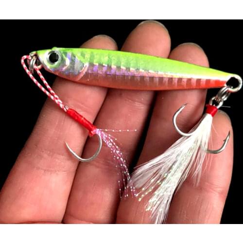 Shore Long Cast Jigbait Fishing Lure 10g/5.2cm Artificial Metal Jigs Lure Bait 1 Piece Sale