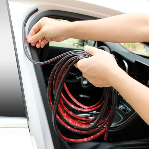 5M Car Door Seal Edge Trim Noise Insulation For Kia Rio K2 Ceed Sorento Sportage Hyundai Solaris I30 IX35 Creta accessories