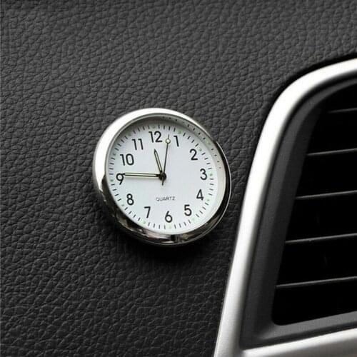 Car Clock Luminous Mini Automobiles Internal Stick-On Digital Watch Mechanics Quartz Clocks Automotive Styling Accessories Gifts