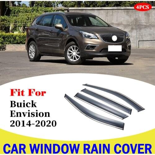 Car Coves Window Visor Sun Rain Wind Deflector Awning For Buick Envision 2014-2020 Exterior Rain Cover Car Accessories