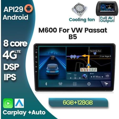 6G+128G 4G LTE Android 10 2din DSP RDS Auto Multimedia DVD Player For VW Passat B5 GPS Navigation Auto Radio Carplay