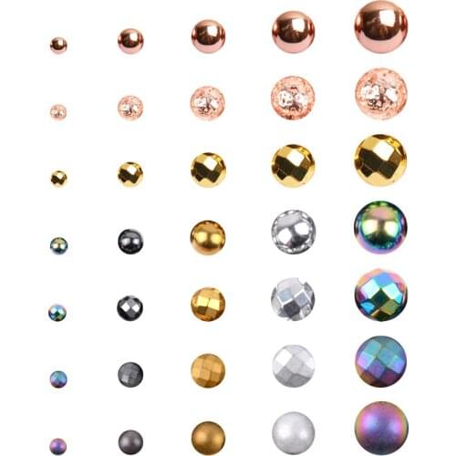 Wholesale 4 6 8 10mm Natural Round Rose Gold Hematite Stones Loose Beads for Diy Jewelry Making Bracelet Accessories 15"