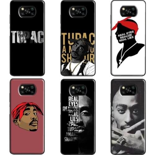 Tupac 2pac Shakur For Xiaomi Mi 11 Ultra Mi Note 10 Lite Mi 10T Pro Case For POCO X3 Pro F2 F3 M3 Pro Cover
