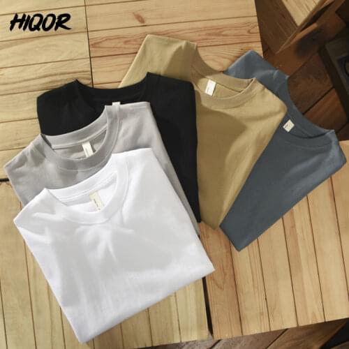 Мужские однотонные футболки HIQOR China At AliExpress