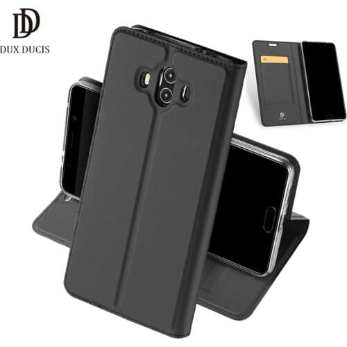 DUX DUCIS Leather Case for Huawei Mate 10 Fundas Flip Stand Card Holder Wallet Cover for Huawei Mate 10 Phone Cases Coque Hoesje