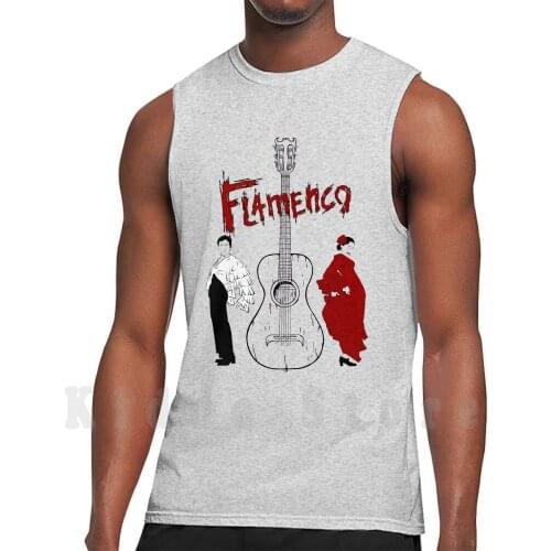 Flamenco tank tops vest sleeveless Flamenco Spanish Music Dance Guitar Womens Man Dragon Freelance Illustrator