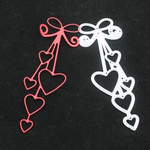 Heart Love Heart Bow Tie Metal Cutting Dies For DIY Scrapbooking Album Paper Cards Decorative Crafts Embossing Die Cuts
