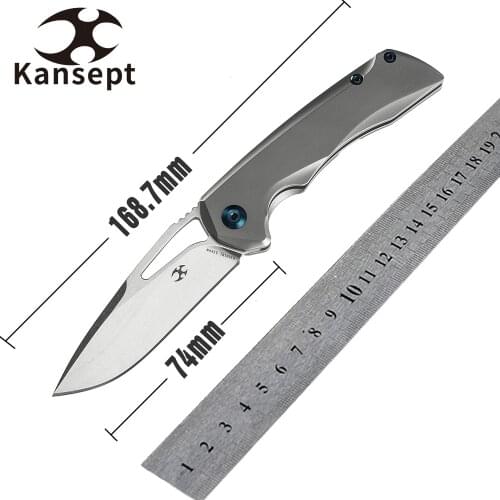 Kansept Everyday Carry Knife Pocket Knife 2020 New Mini Kryo K2001B1 CPM-S35VN Titanium Handle High Quality EDC