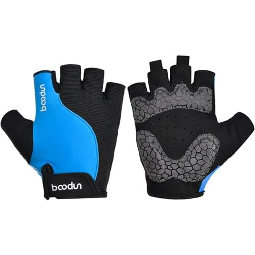 New BOODUN Summer Shockproof Cycling Gloves Half Finger Outdoor MTB Road Bike Bicycle Gloves Sports Mitten Men Women