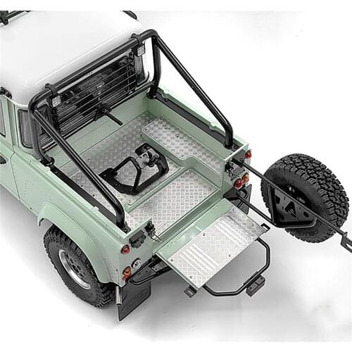 Stainless Steel Rear Body Antiskid Plate Board for RC4WD 2015 D90 Model Car Accessories