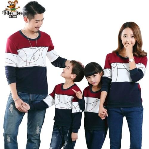 Plus Size Family Matching Outfits New 2021 Casual Autumn Mother Daughter Father Son Boy Girl Cotton Clothes Set Family Clothing