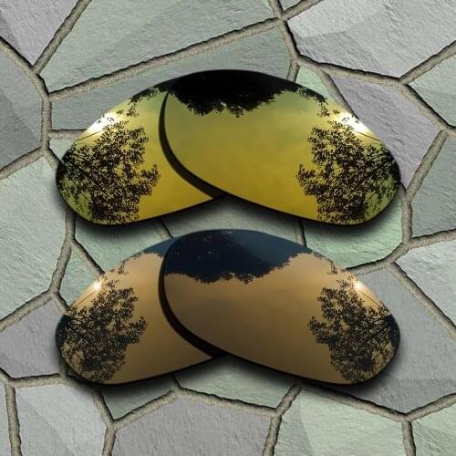 Yellow Golden&Bronze Copper Sunglasses Polarized Replacement Lenses for Oakley Monster Dog