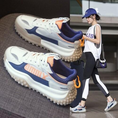 Daddy Shoes Womens Tide Summer Net Shoes Ins Wild Breathable Womens Shoes New 2021 Wild Casual Sports Shoes