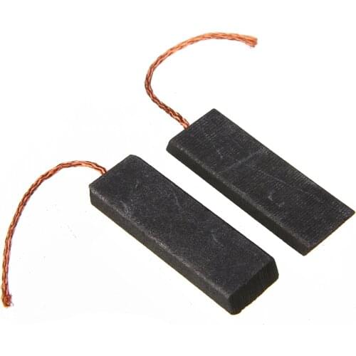 2Pcs Washing Machine Motor Carbon Brush 5x13.5x39mm with 70mm Length Lead For Washing Machine Black