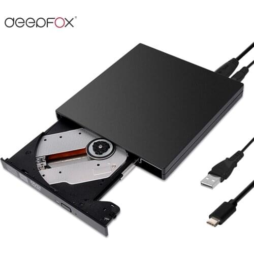 Deepfox USB 3.1 Type C External CD DVD RW Optical Drive DVD Burner DVD Writer Super Drive For Laptop Notebook