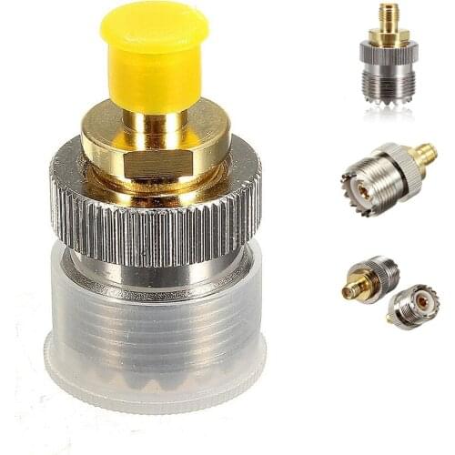 WSFS Hot Adapter UHF female SO-239 to SMA female alloy RF coaxial converter
