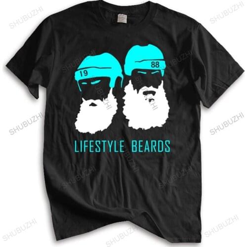Cotton Tshirt Men Crew Neck Tops Lifestyle Beards Joe Thornton 19 Brent Burns 88 San Jose T-shirt Unisex Teeshirt Euro Size