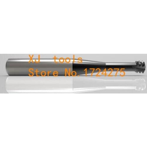 1pcs M4*0.7*D4*50 alloy Micro diameter thread milling cutter,milling teeth cutter carved CNC tools,Carbide thread milling