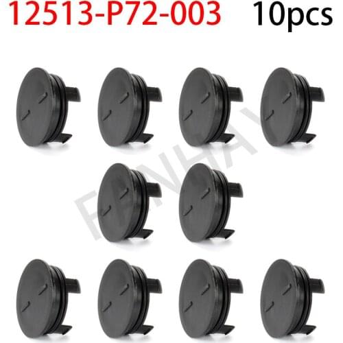10PCS Black Cylinder Head Rear Cam Plug With Seal For Honda CR-V / Civic / Fit High Quality 12513-P72-003 12513P72003