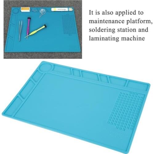 34cm x 23cm Watch Repair Work Pad Soldering Station Heat Resistant Pad Watch Repair Non-slip Silicone Mat For Watchmaker Tool