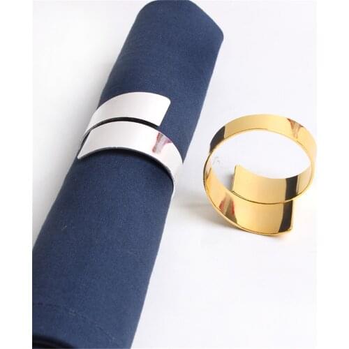 6pcs simple fashion modern hotel napkin button napkin ring new Chinese style European model room napkin ring cloth ring