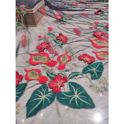 Latest african laces, french lace fabrics 2019 african tulle lace fabric net lace fabric Cotton Lace With Stones ZL402