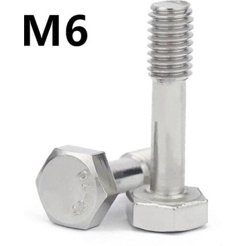 5PCS M6x10/12/14/16/20/25/30/35mm GB838 hexagon loose not off screws outer hex do not escape screw stainless steel bolt
