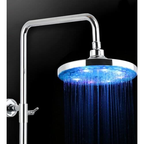 8 inch LED Shower Head for Washing Head Bathroom Accessories Water Saving Water Filter High Pressure Rainfall Shower for Bathroo