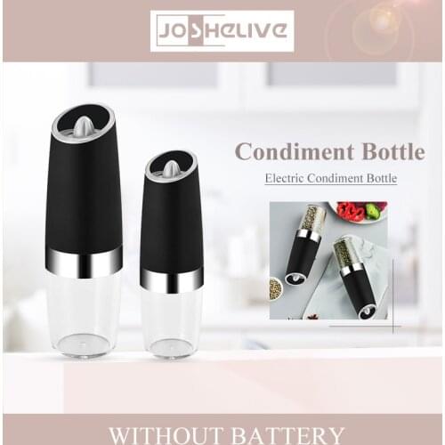 Electric Automatic Mill Pepper Grinder Household Ground Pepper Sea Salt Black Pepper Freshly Ground Seasoning Bottle Kitchen Bar