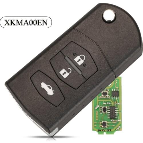 Jingyuqin 5pcs Xhorse XKMA00EN Universal Remote Key Fob For Mazda Type for VVDI Key Tool 3 Buttons