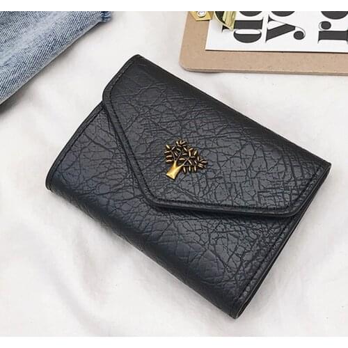 New Women Retro PU Leather Hasp clutch wallet female Purse ladies Practical Coin Purse