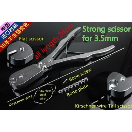 Medical Small animal orthopedic instrument Strong scissor bone plate screw Kirschner wire Stainless steel wire cutter Veterinary