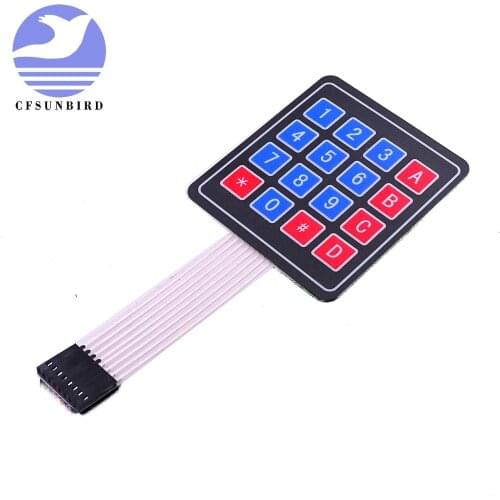 CFsunbird New 4*4 4*3 Matrix Array/Matrix Keyboard 16 Key Membrane Switch Keypad