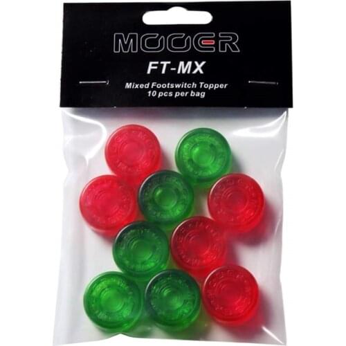 Mooer 10pcs Candy Footswitch Toppers Protector Colorful Plastic Bumpers Guitar Effect Pedal Protector (Random Color)