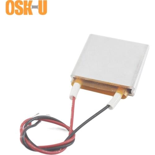 2PCS PTC Heating Element 24V 30x30x6mm 60/230/140/80 Celsius Degree Constant Temperature PTC Heater Plate Aluminium Cover