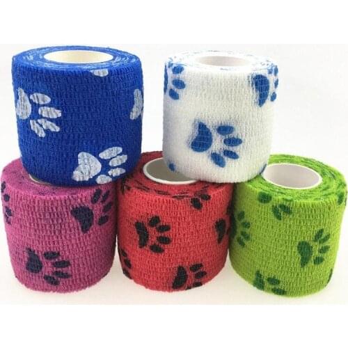 1PC 4.5m Colorful Self Adhesive Elastic Bandage Non-woven Fabric Tape First Aid Kit