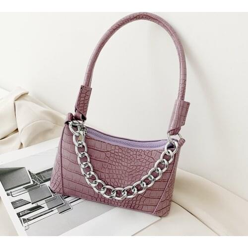 Retro Women Chain Handbag Leather Shoulder Bags Ladies Travel Totes Purse