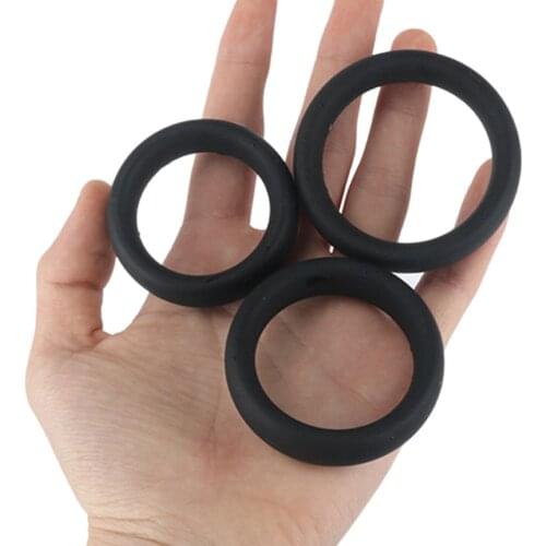 Silicone Penis Ring Sex Toy for Men Delay Ejaculation Cock Ring Long Lasting Training Ring Penis Foreskin Resistance Ring
