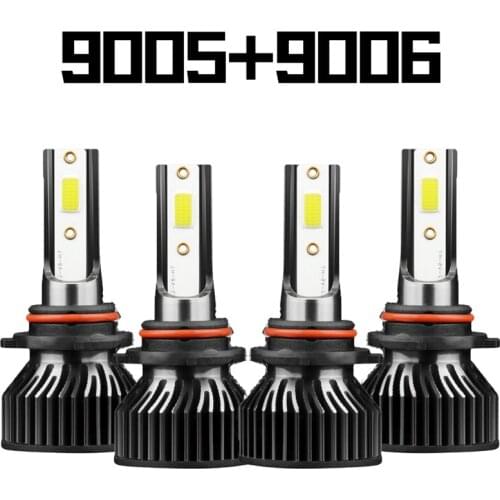 4Pcs Y7 H11 LED Integrated COB Headlight Blubs 9005 9006 On Both Sides High Low Beam Auto Headlamp Waterproof Fog Lamp 2021
