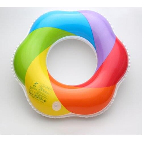 Thicken Adult Childrens Swimming Ring Inflatable Floating Row PVC Floating Ring Outdoor Beach Party Supplies