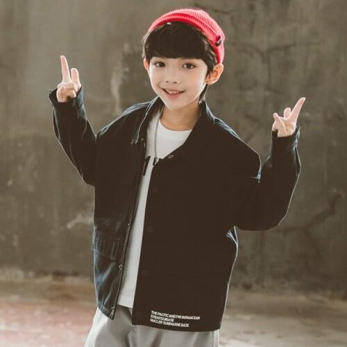 With Pocket Spring Autumn Coat Outerwear Top Children Clothes Kids Costume Teenage Formal Home Outdoor Boy Clothing High Quality