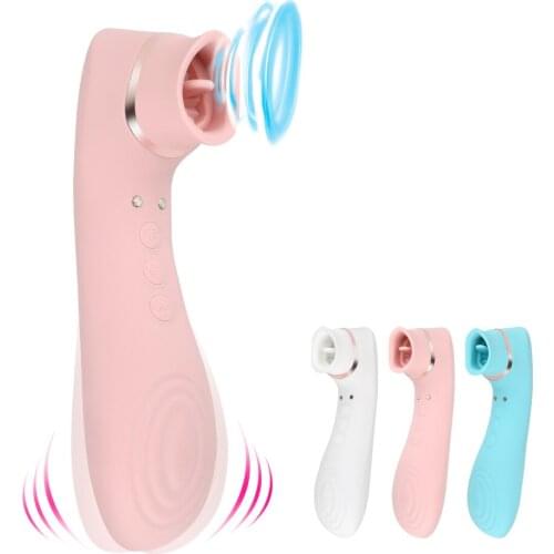 2 in 1 Sucking Vibrators Women Masturbator Clitoris Sucker Nipple Licks Vibrating Dildos Anal Toys Erotic Machine For Sex Shop