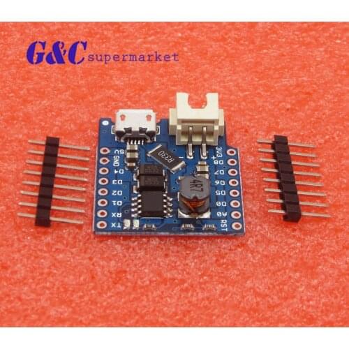 Battery Shield For WeMos D1 mini single lithium battery charging & boost