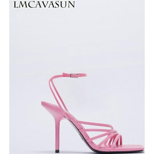 LMCAVASUN Stiletto sandals womens high-heeled womens high-heeled shoes for summer 2021