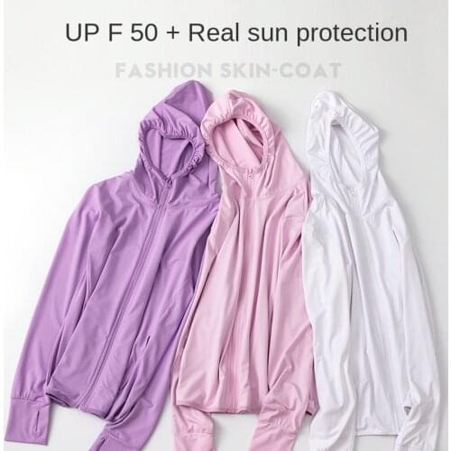 ZITY 2021 hoodie Japan U home YKK zipper summer sun protection clothing womens UV protection ice silk outdoor skin
