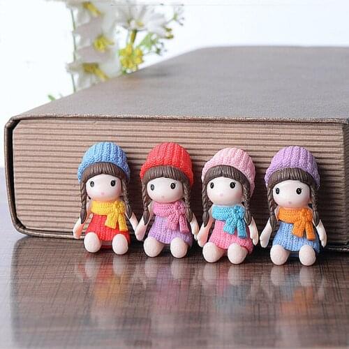 1PCS Pretty Girl Miniature Bonsai Figurine Ornament DIY Micro Landscape Accessories Mini Fairy Garden Decoration