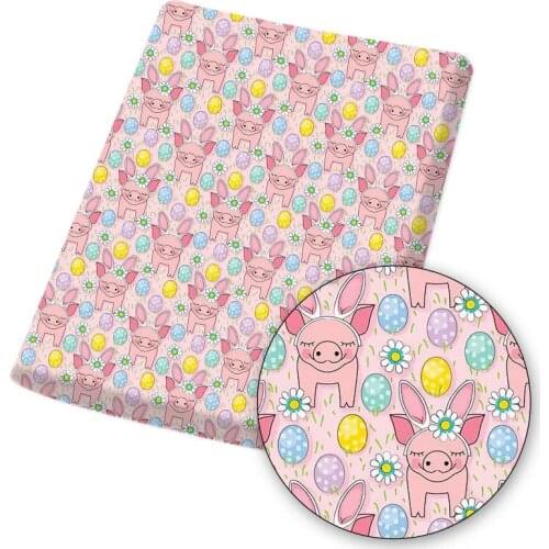 Polyester Cotton Fabric Cartoon Dinosaur Printed Cloth Sheet For DIY Mask Dress Handmade Materials Home Textile 145*45cm 1pc